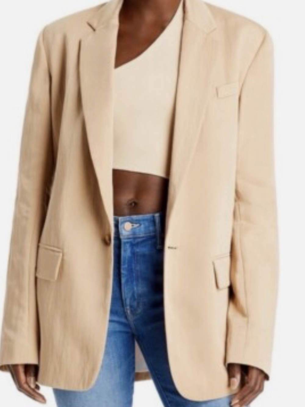 ALC Beautiful Oversized Classic Neutral Camel Blazer Sz 2 NEW $700!!